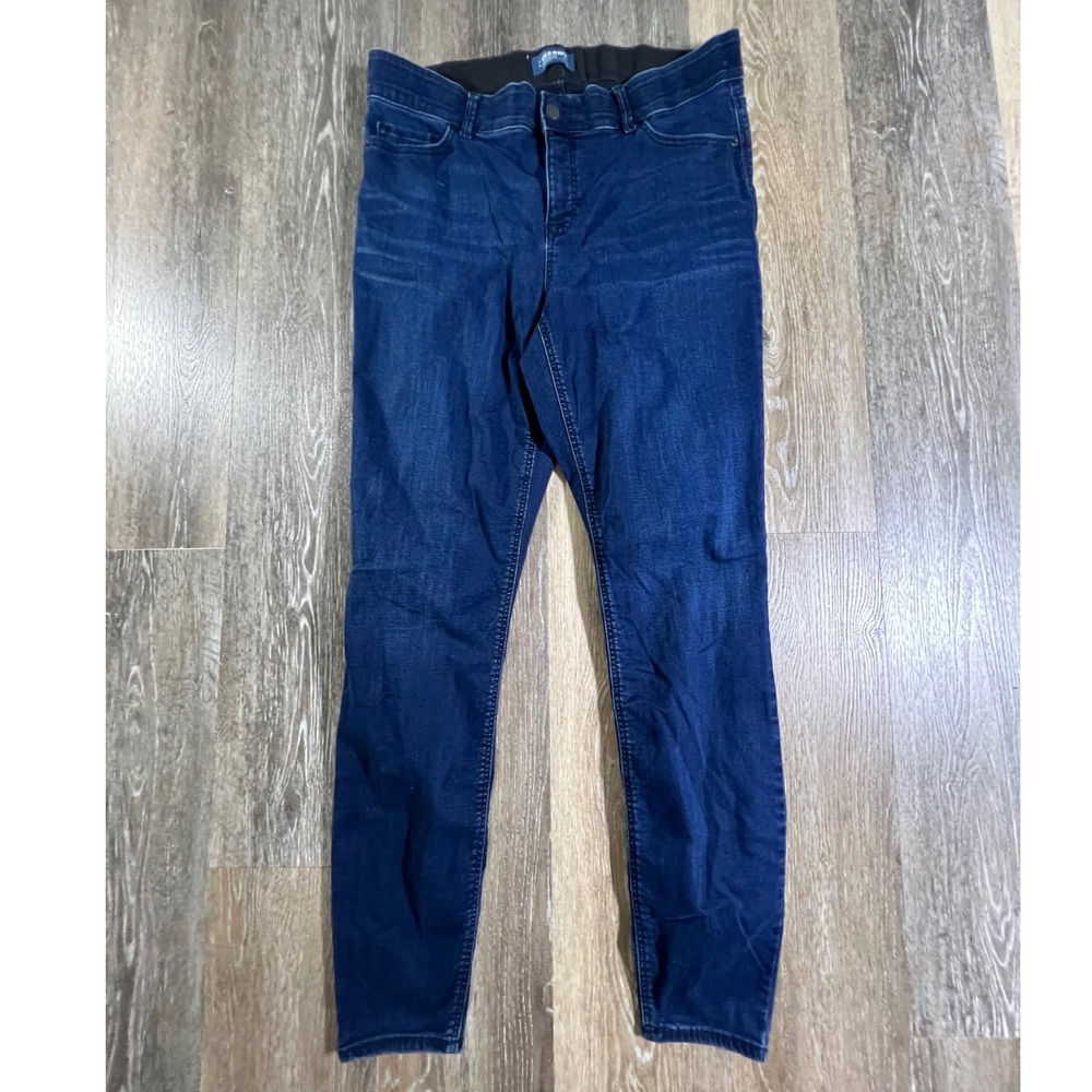 Old Navy Rockstar Skinny Jeans Women 20 Plus Blue High Rise Stretch Denim